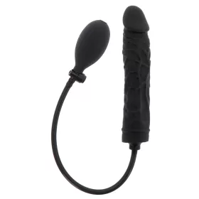  Inflatable Dildo – fekete, 18 cm és 3,5 cm prémium vibrátor