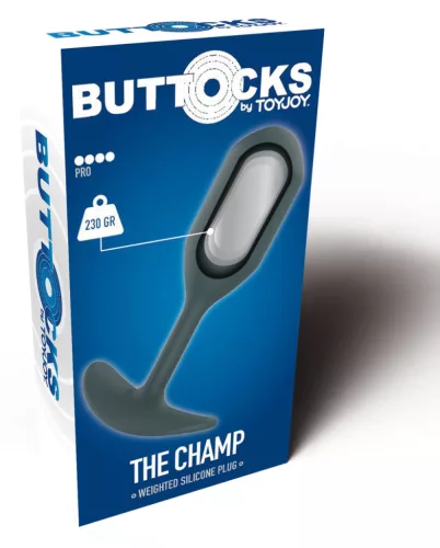 A Champ – súlyozott anál dugó 230g-os prémium kényeztetés
