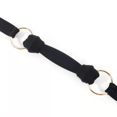 Bâillon Mors – prémium szilikon gag 11,5 cm fekete