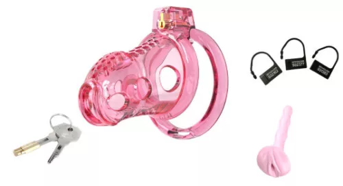 Silicone Zárbetétes Kényszerítő Közép L - Rózsaszín 8.5 x 4cm