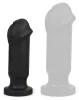 Dicky S – prémium fekete anális dugó 14 x 4,5 cm