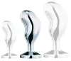 Bijou Bean Silver – prémium anális dugó, 7 x 3 cm