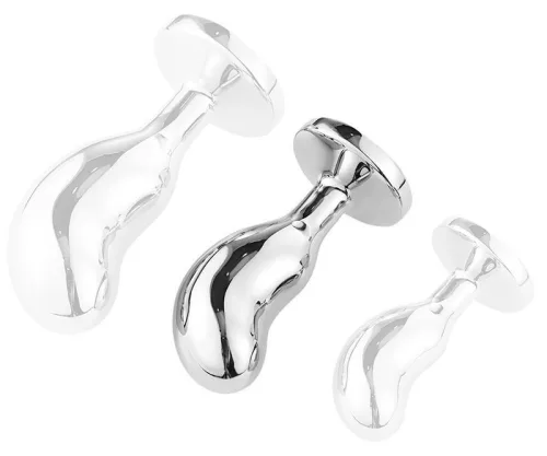 Bijou Bean – elegáns anális plug ezüst színben