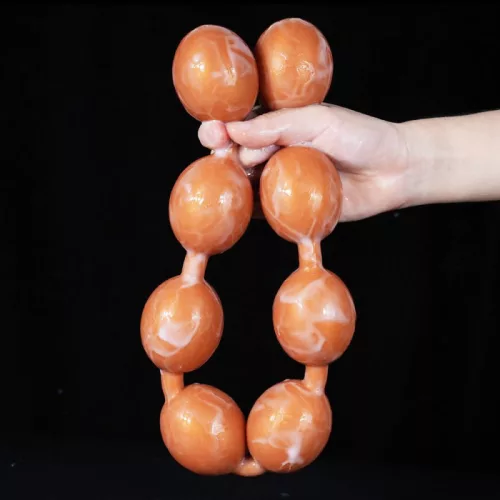 Boules Bolz – prémium szilikon masszírozó golyó, narancs