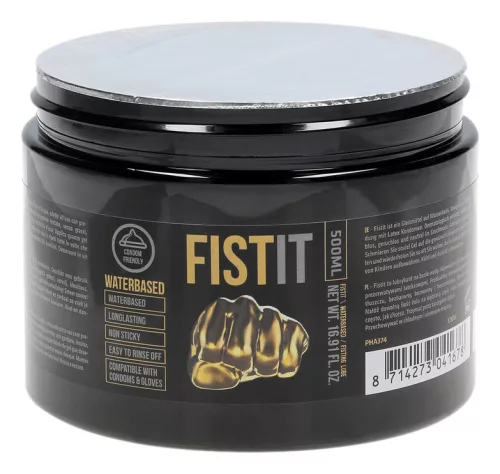 Fist It csúszós vízalapú síkosító 500ml - fekete tégely