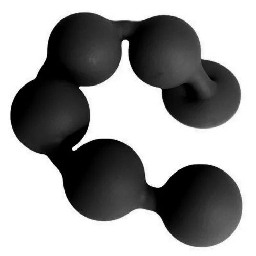 Bulby Butt Balls L – prémium anál golyók fekete színben