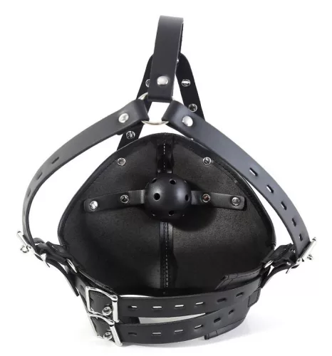 Schwarze Gagown-Maske – sinnliches Accessoire für Erwachsene