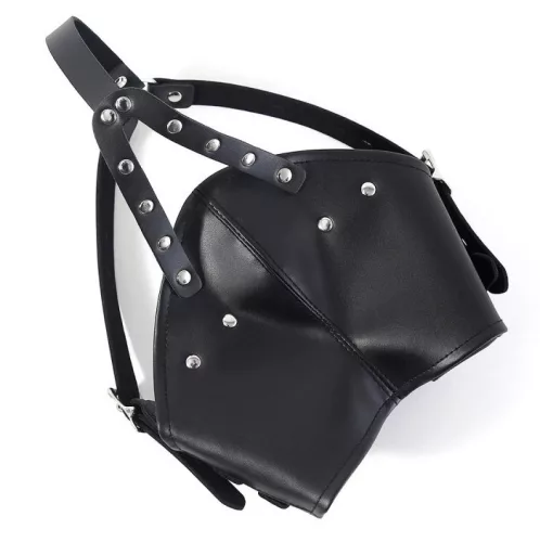 Schwarze Gagown-Maske – sinnliches Accessoire für Erwachsene