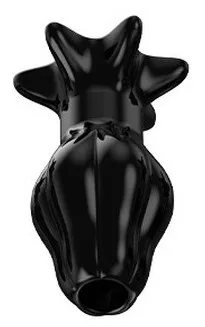 Black Starass Tunnel Plug L – prémium anális kiegészítő 10 x 6 cm