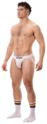 Jockstrap Basic Ares - prémium fehér férfi alsónemű