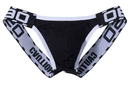 Prémium fekete jockstrap - érzéki alsónemű férfiaknak