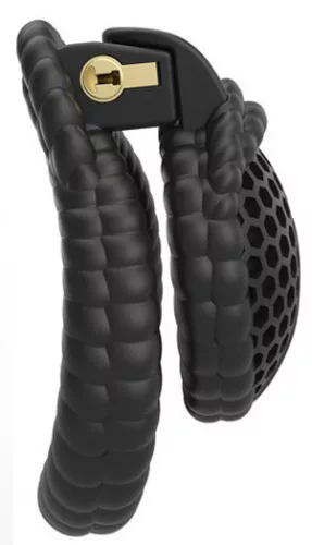 Bascock Péniszketrec Integrált zárral 3,5 x 3,2 cm ABS fekete