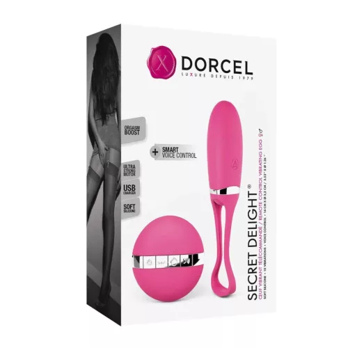 Marc Dorcel Vibrációs tojás G-pont stimuláló, 10 mód, hangvezérlés 12,5 cm magenta
