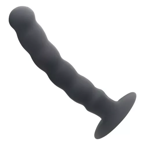Vibrátor Hullámos alak, 10 rezgésmód, távirányítós 17 cm szilikon fekete