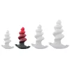 Hadek Anál plug Spirál formájú 12 cm piros