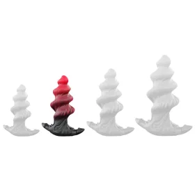 Hadek Anál plug Spirál formájú 12 cm piros