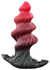 Hadek Anál plug Spirális szilikon 16x7 cm piros