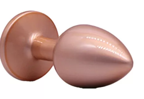 Diamsy Anál plug kúpos alappal 6,5 cm átlátszó díszített alumínium