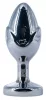 Flowersex Anál plug sima felület alumínium 6x2,7 cm fekete