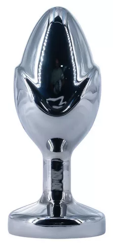 Flowersex Anál plug sima felület alumínium 6x2,7 cm fekete