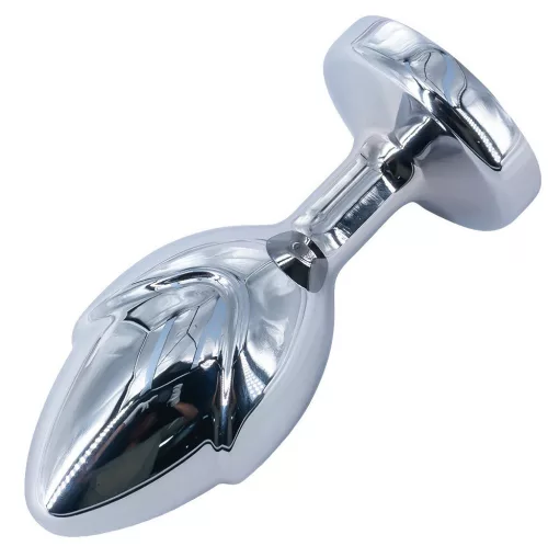 Flowersex Anál plug sima felület alumínium 6x2,7 cm fekete