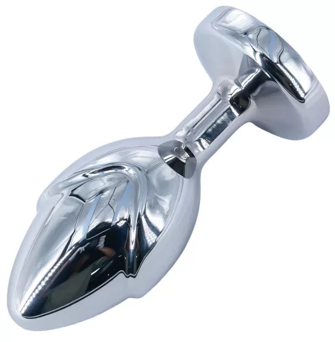 Flowersex Anál plug ovális sima felület 8 cm fekete