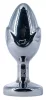Flowersex Anál plug Alumínium sima felület 9 cm fekete alap