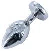 Flowersex Anál plug Alumínium sima felület 9 cm fekete alap