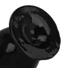 Anál plug tojás alakú szívóalappal 8,5 cm közepes méret fekete