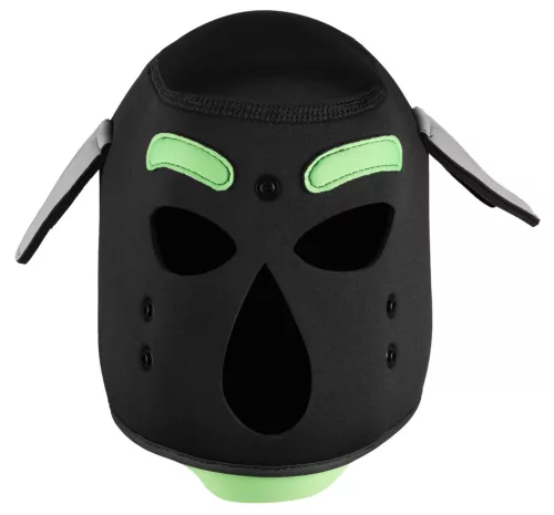 Wolf Gang Szexjáték Neoprén Kapucni Fekete-zöld 58 5-61 cm
