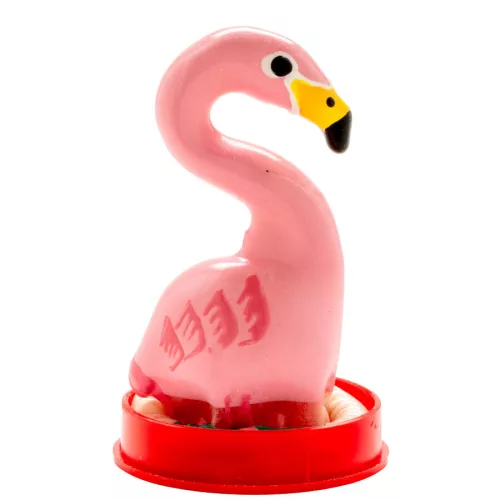 CONDOMERIE – einzigartiges, handbemaltes Flamingo-Pink-Kondom
