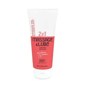 HOT Massage & Glide Gel 2in1 Erdbeere 200 ml