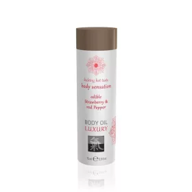 Luxus-Körperöl essbar – Erdbeere & Roter Pfeffer 75ml