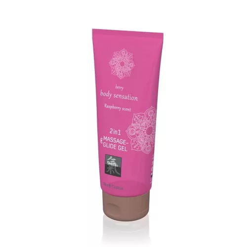 Massage & Glide Gel 2 in 1 – Himbeerduft 200ml