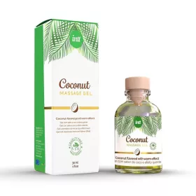 MASSAGEGEL KOKOSNUSS VEGANE GLASFLASCHE 30 ML + PACKUNG