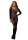 728297 Durchsichtige Langärmel Bodystocking O/S Schwarz