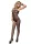 728300 Nahtloser Häkelkörper Bodystocking O/S Schwarz