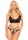 Spitzen-Bralette und Tanga, schwarz, S/M