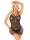 Heart Net Minikleid – Schwarz O/S