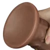 10,5'' realistischer rundlicher Dildo-Braun