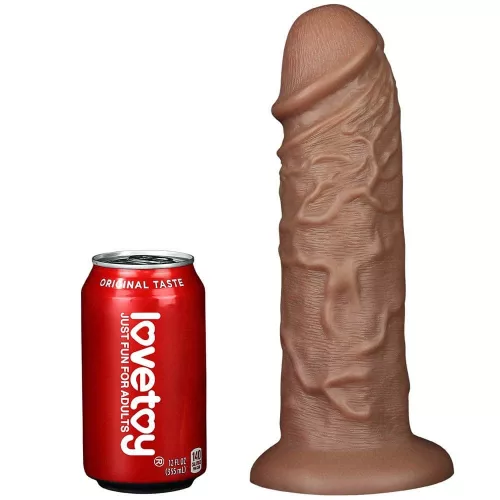 10,5'' realistischer rundlicher Dildo-Braun