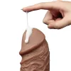 10,5' realistischer pummeliger vibrierender Dildo-Braun