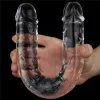 12'' Makelloser Klarer Doppel-Dildo