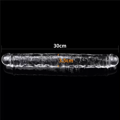 12'' Makelloser Klarer Doppel-Dildo