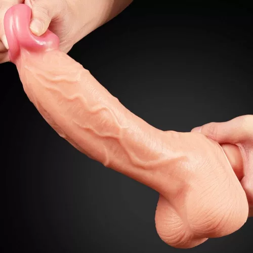 10" Doppelschicht-Platin-Silikon-Cock
