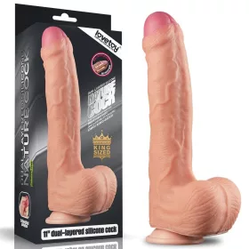 11" Doppelschicht-Platin-Silikon-Cock