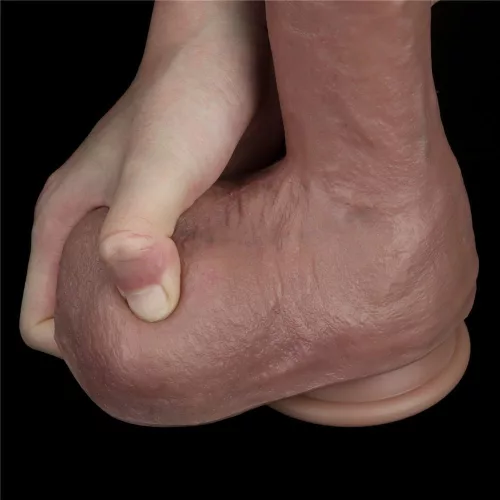 10,5' Doppelschichtige Silikon-Natur-Penis
