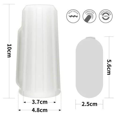 Vibrierender Spiralritterring (Weiß) III