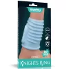 Vibrierende Spiralritter Ring Blau