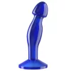 Makelloser klarer Prostatastecker 6,5'' Blau